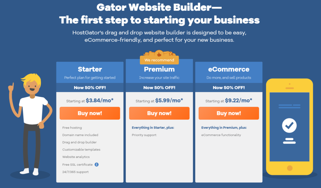 Gator Website Builder Pricing
