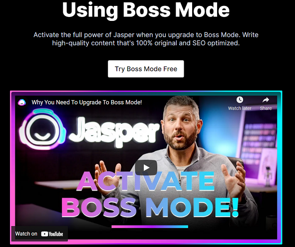 Jasper Boss Mode Free Trial